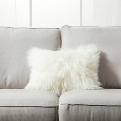 Mongolian Lamb Fur Throw Pillow - New Colors and New Sizes