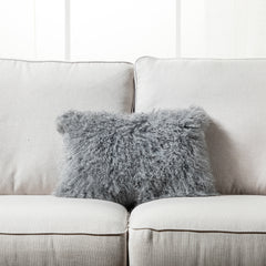 Mongolian Lamb Fur Throw Pillow - New Colors and New Sizes