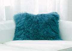 Mongolian Lamb Fur Throw Pillow - New Colors and New Sizes