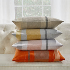 New! - Manhattan Check Throw Pillow - Four Colors