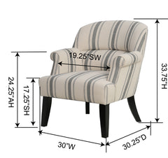 Boston Arm Chair - SKU: HTAC1033BSTBYTD - Tweed