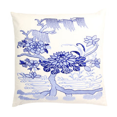 Chinoiserie Pillow - Pillow Cover Only - Color Blue