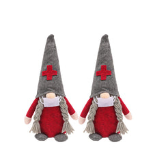 Supporting our frontliner - Christmas Gnomes in male and female image - Price is in set of 2
