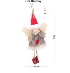 Ornaments - Girls with Fekt Lace Skirt - Set of 2 ( Two Girls)