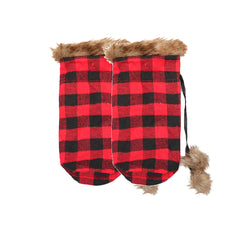 Christmas Decor - Buffalo Check Wine Bag - Two Color Options