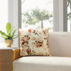 Florence Floral Printing Throw Pillow - Size in 22 x 22 inches - 2022 New Collection