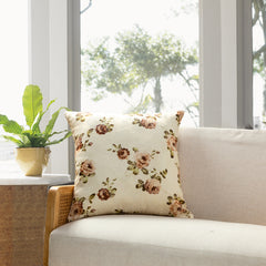 Florence Floral Printing Throw Pillow - Size in 22 x 22 inches - 2022 New Collection
