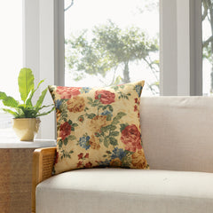 Florence Floral Printing Throw Pillow - Size in 22 x 22 inches - 2022 New Collection