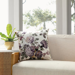 Florence Floral Printing Throw Pillow - Size in 22 x 22 inches - 2022 New Collection