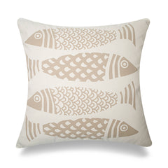 Summerside Fish - Assorted Colors in Square Size 20 x 20 inches