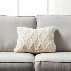 Banff Cable - 2 - Chunky Knit Pillow - New Size and New Color !