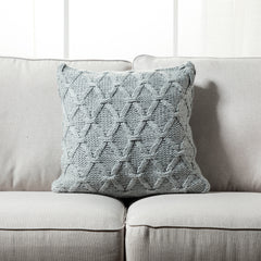 Banff Cable - 2 - Chunky Knit Pillow - New Size and New Color !