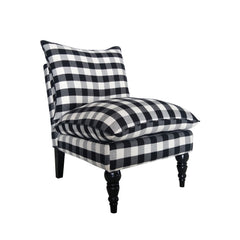 Sasha Slipper Chair - SKU: HTAC0000SASBFCBC - Buffalo Check in Black and White