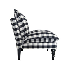 Sasha Slipper Chair - SKU: HTAC0000SASBFCBC - Buffalo Check in Black and White