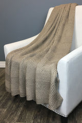 Happy Holiday - Holiday Glitter /Wave Knit Throw