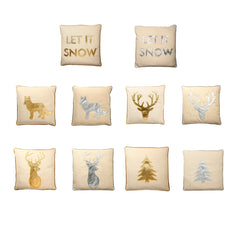 Holiday Series Gold & Silver Pillow - SKU:HS1818LSG1 - Color Gold