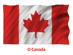 O Canada Lyrics Throw Pillow - Our Home and Native Land
