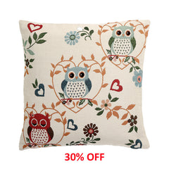 My Cottage Home - Owl Throw Pillow