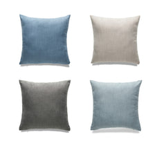 All Solid - Seattle Solid Pillow  - Linen/Polyester Blended - Knife Edge - Sizes are in sqaure in 18x18 and 22 x 22  inches