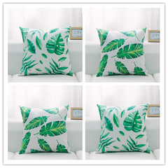 Collection Leaf Pillow - Printed on Linen/Polyester Texture with 2 Pattern Options