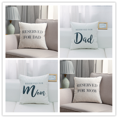 YOU & ME Throw Pillow -  Reserved for Dad & Mom