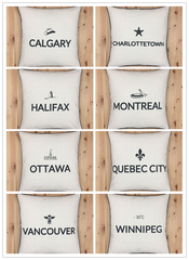 O Canada - Cities Throw Pillow